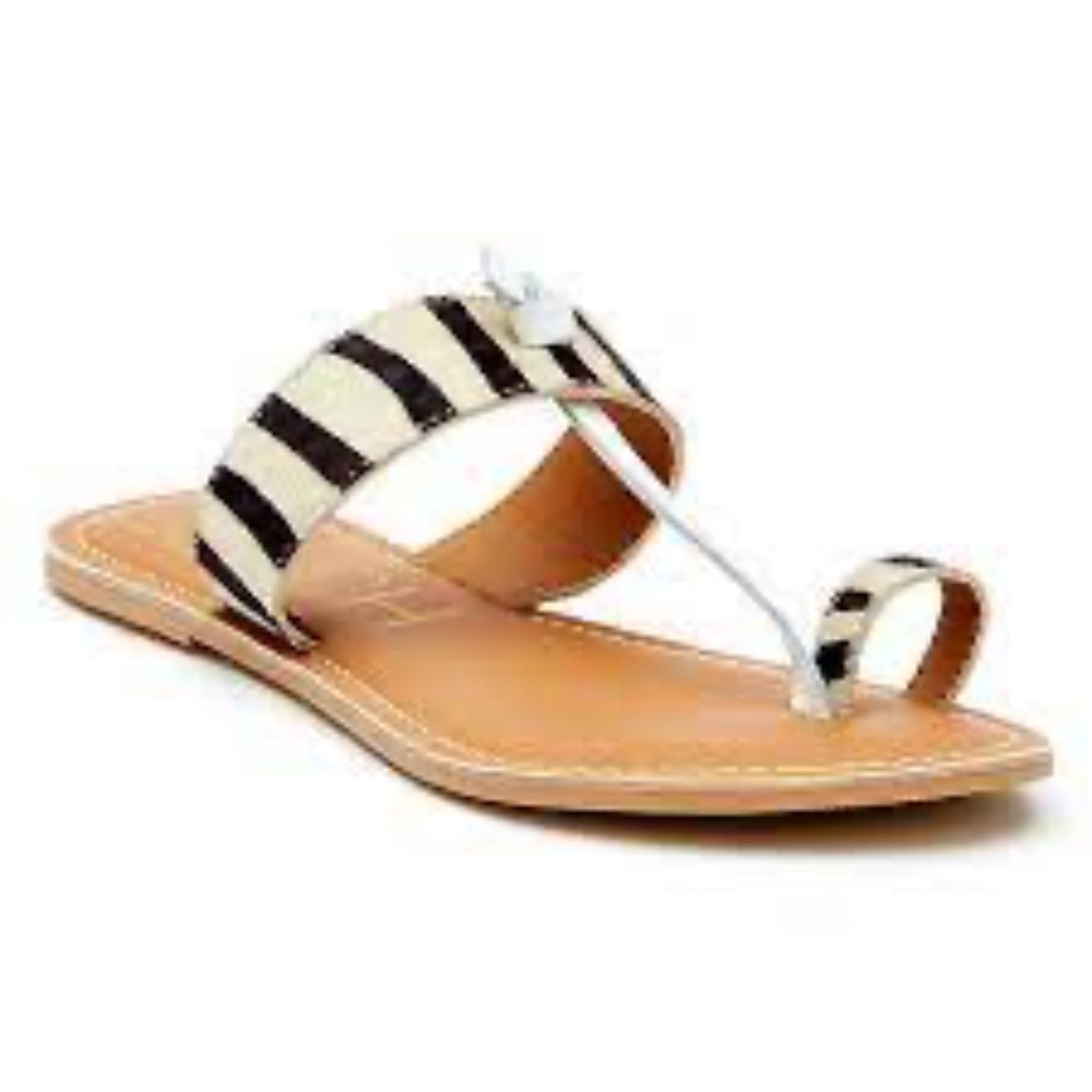 BEACH by MATISSE NEW Calf-Hair Toe Ring Sandals